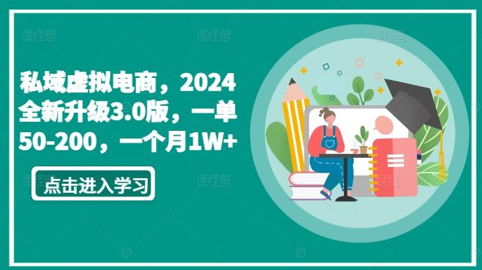 私域虚拟电商，2024全新升级3.0版，一单50-200，一个月1W+【揭秘】 - 小毅网创-小毅网创