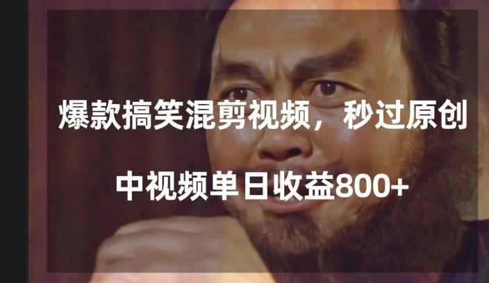 爆款搞笑混剪视频，百分百过原创，单日中视频播放收益800+【揭秘】 - 小毅网创-小毅网创