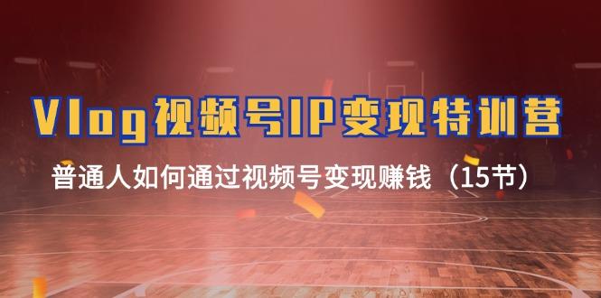 Vlog 视频号IP变现特训营，普通人如何通过视频号变现赚钱(15节-小毅网创