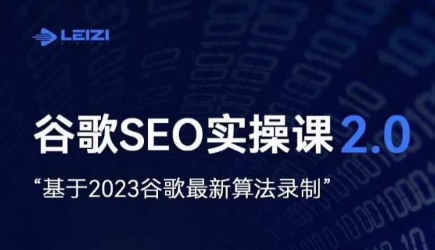 雷子·谷歌SEO 2.0实战课，独立站询盘自由必备，基于2023谷歌最新算法录制-小毅网创