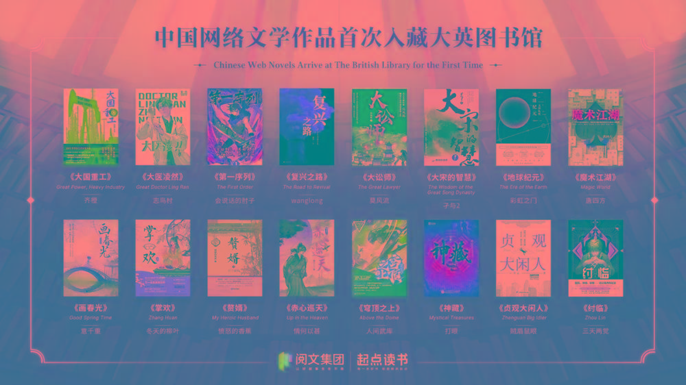 16本中国网文被收录至大英图书馆的中文馆的作品集 - 小毅网创-小毅网创