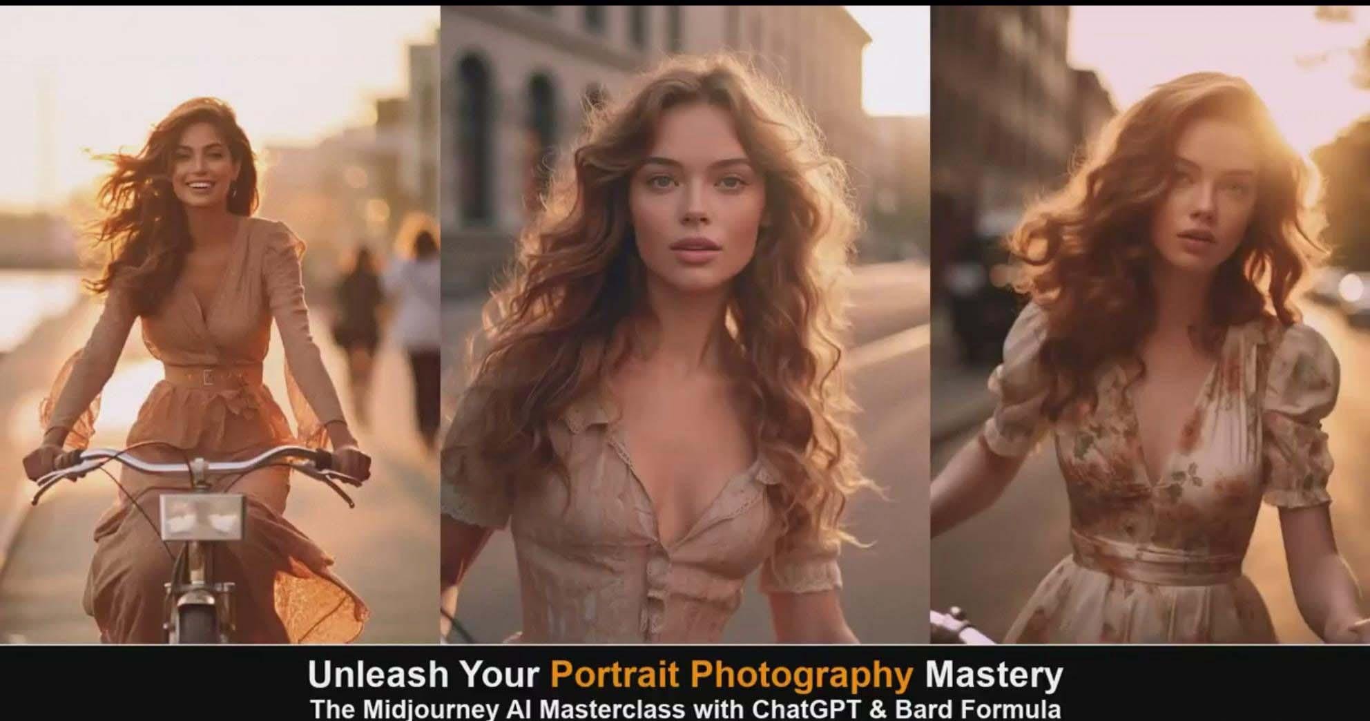 图片[4]-(9312期)Midjourney v5 ChatGPT 和 Bard AI人工智能人像摄影大师班-15节-中英字幕 - 小毅网创-小毅网创