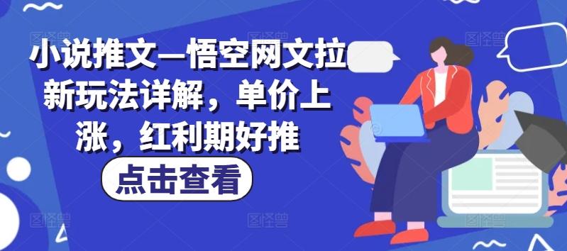 小说推文—悟空网文拉新玩法详解，单价上涨，红利期好推-小毅网创