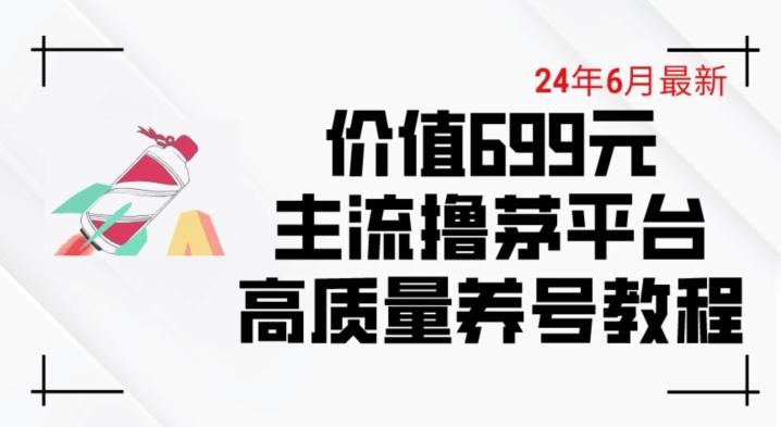 6月最新价值699的主流撸茅台平台精品养号下车攻略【揭秘】 - 小毅网创-小毅网创
