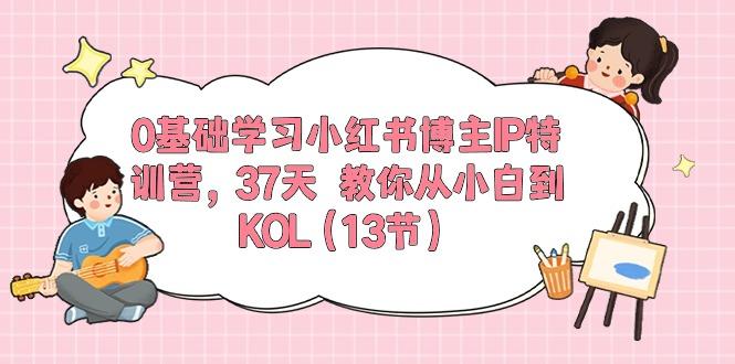 0基础学习小红书博主IP特训营，37天 教你从小白到KOL(13节 - 小毅网创-小毅网创